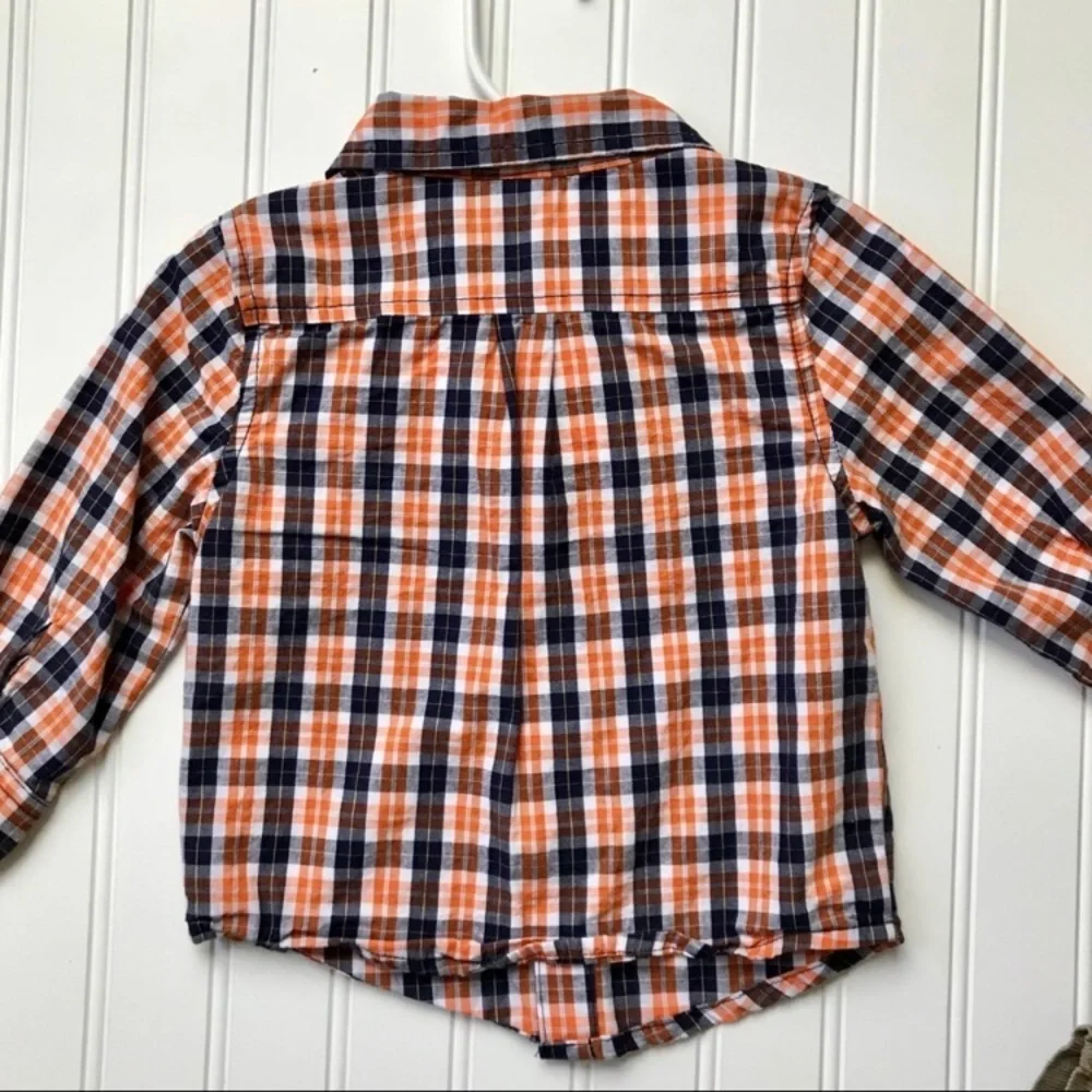 •Carters/Healthtex• plaid top/pant set
